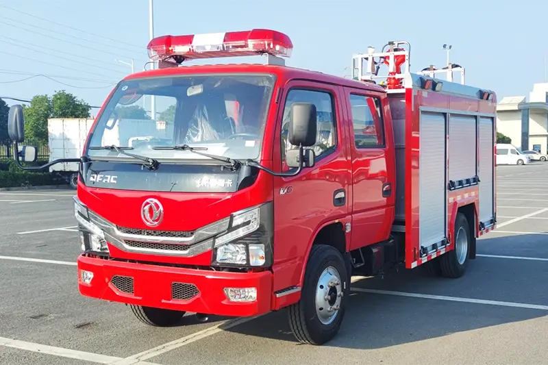 শুকনো পাউডার এবং ফোম সম্মিলিত ফায়ার ট্রাক